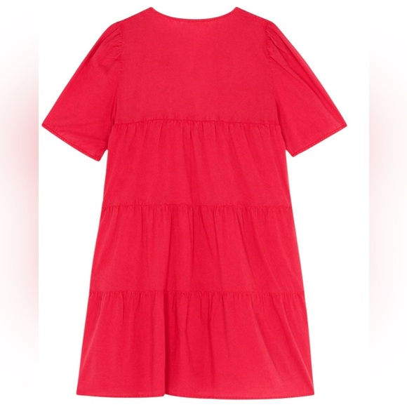 NWT size 0 ba&sh Robe Iana dress  Short dress
V neck
Balloon sleeves
100% cotton - Picture 4 of 11